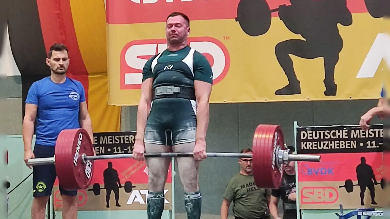Daniel Rjabow im letzten Versuch bei 277,5 Kilogramm (Bild: Marcus Helfensdörfer)
