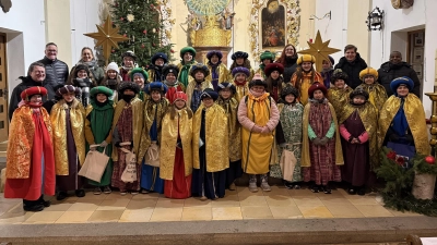 Sternsingeraktion in Eslarn. (Bild: Nicola Hummer)