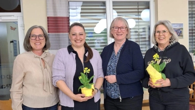 von links: Kassiererin Evi Koberstein, Beirätin Conny Hübner, Vorstand Gerda Eiber, Beirätin Birgit Erras. (Bild: Gerda Eiber)