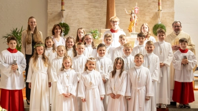 Kommunion in der Pfarrei Oberköblitz. (Bild: Denise Weber)