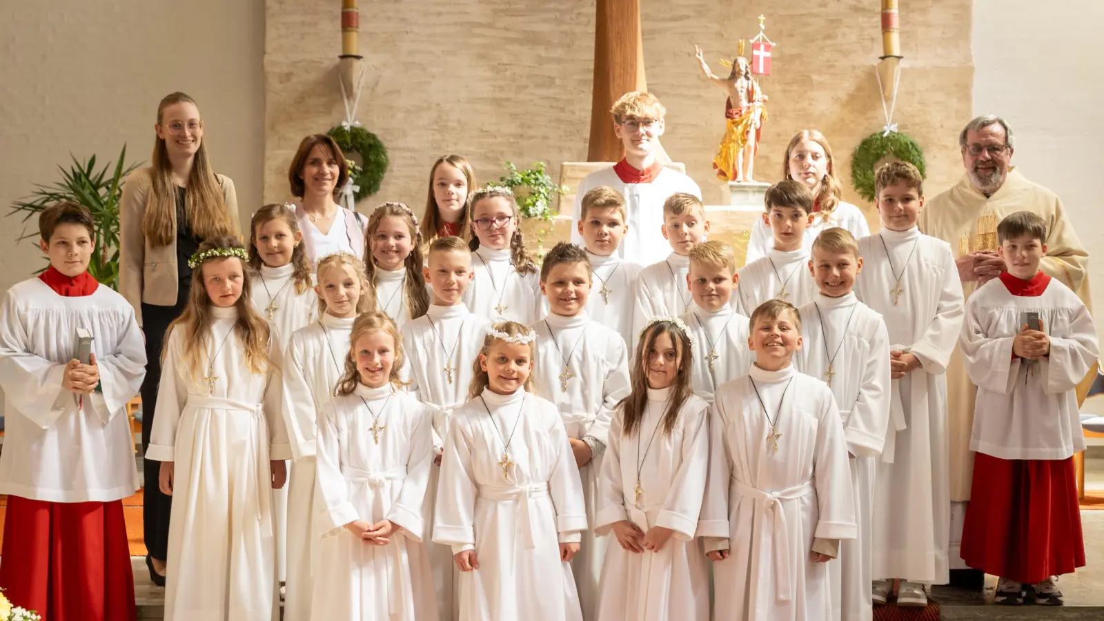 Kommunion in der Pfarrei Oberköblitz. (Bild: Denise Weber)