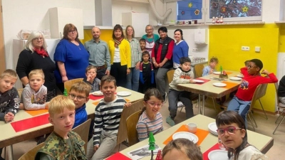 Das gemeinsame Schulfrühstück in der Mensa der Grundschule. (Bild: Jakob Seifert)