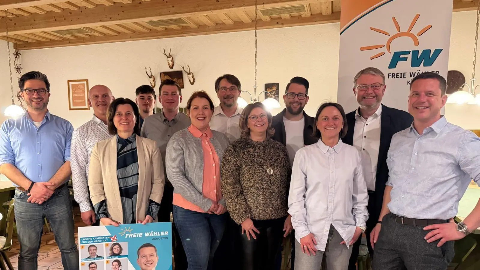 Kandidatinnen und Kandidaten der FREIEN WÄHLER Gemeinschaft zur Kommunalwahl 2026. (Bild: Doris Lehnerer)