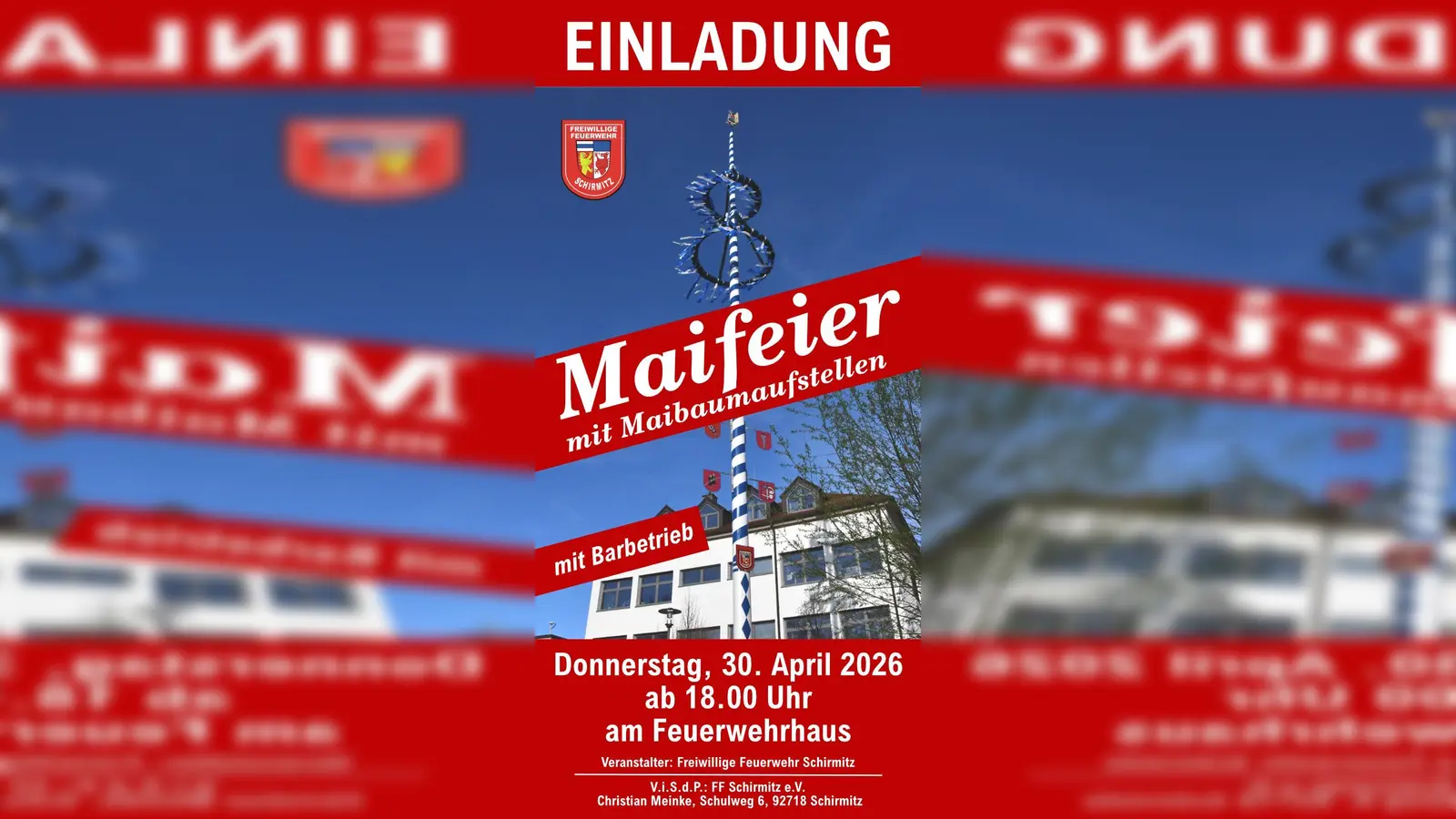 Flyer für das Maibaumfest (Bild: Christian Meinke)