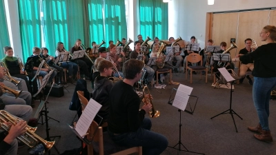 Jungbläser BrassDay des Bezirksposaunenchores Weiden. (Bild: Richard Riedel)