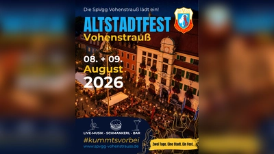 Die SpVgg Vohenstrauß und die Kegler von Rot Weiß Vohenstrauß laden am 08. und 09. August zum alljährlichen Altstadtfest ein. (Bild: Christina Zehent)
