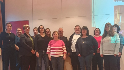 Ins Pfarrheim in Neuhaus waren alle Pfarrgemeinderäte und Mitglieder der Kirchenverwaltungen zum Besinnungstag eingeladen.  (Bild: Miriam Sperber)