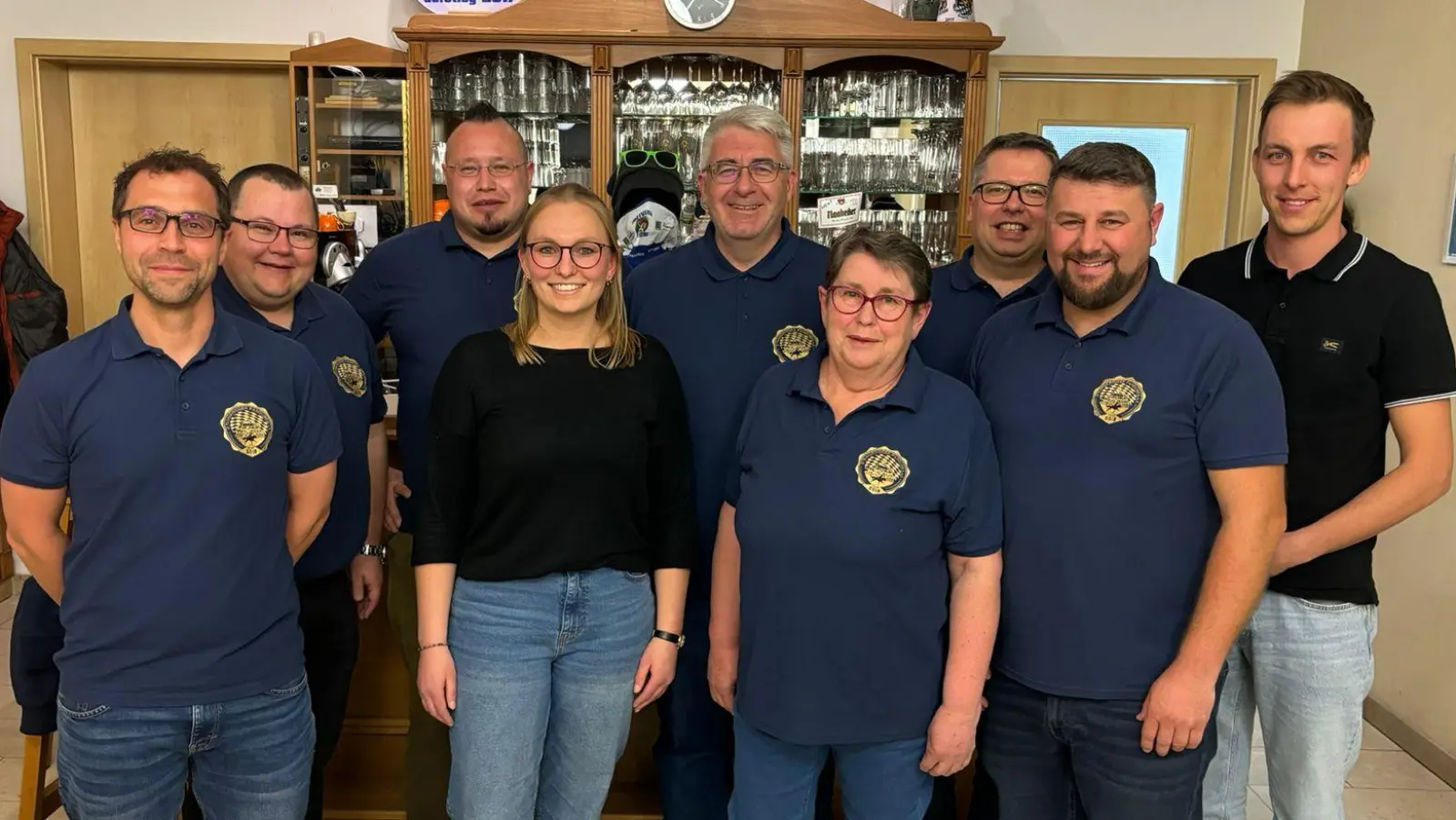 Geführt werden die D´Racheringer Panduren derzeit von (von links) Jürgen Baldauf, Stefan Gilch, Sebastian Gilch, Ramona Nübler, Thomas Graml, Gabi Pongratz-Paul, Stefan Kammermeier, Daniel Müller und Stefan Nübler. (Bild: Thomas Graml )