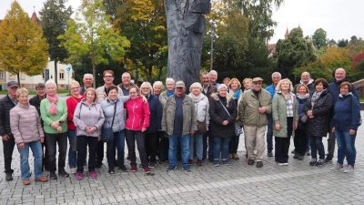 Unternehmungslustig war die Reisegruppe der Kolpingsfamilie Mantel im Weltkulturerbe Bamberg unterwegs. (Bild: Johann Kneißl)