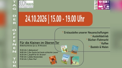 Flyer Tag der Offenen Tür BuchHaus Hahnbach (Bild: Cornelia Kemmel)