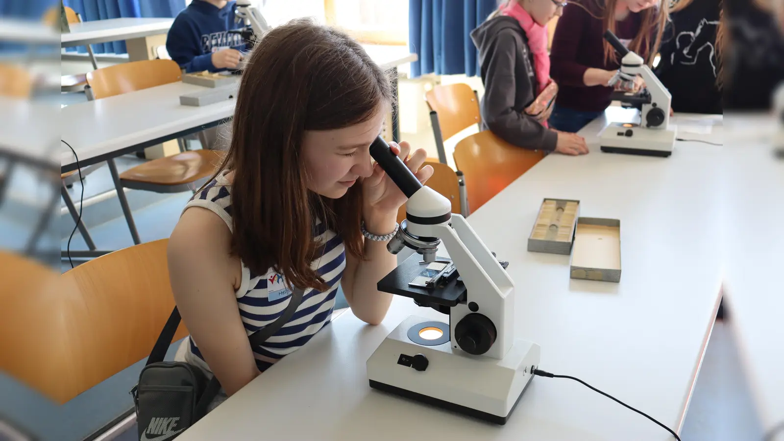 Zahlreiche Besucher versuchten sich in den verschiedenen Disziplinen der Naturwissenschaft (Bild: Doris Thammer)