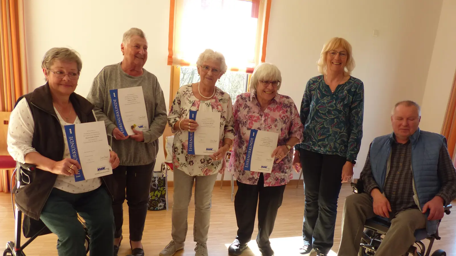Ehrungen gab es bei der JHV des VdK Luhe-leuchtenberg. (Bild: Hans Meißner)