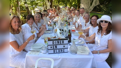 Wie im vergangenen Jahr findet auch heuer wieder „Diner en Blanc” im Stadtpark an der Parkstraße statt. Orga-Chefin Andrea Forte (rechts) und ihr Team freuen sich wieder auf viele Besucher, die ganz in Weiß kommen sollen. Gefeiert und gegessen wird am Sonntag, 28. Juni von 18 bis 22 Uhr.  (Bild: Josef Rosner)
