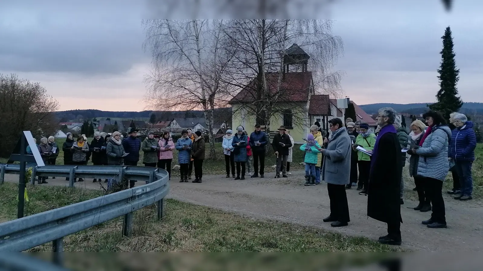 Letzte Station des Kreuzweges im Freien. (Bild: Anita Hartmann)