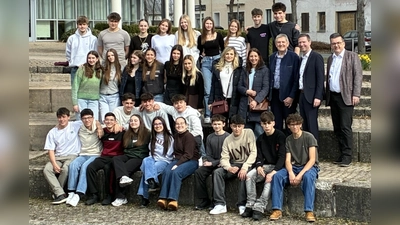 Schüleraustausch am Landratsamt Bayreuth. (Bild: Karen Görner-Gütling)