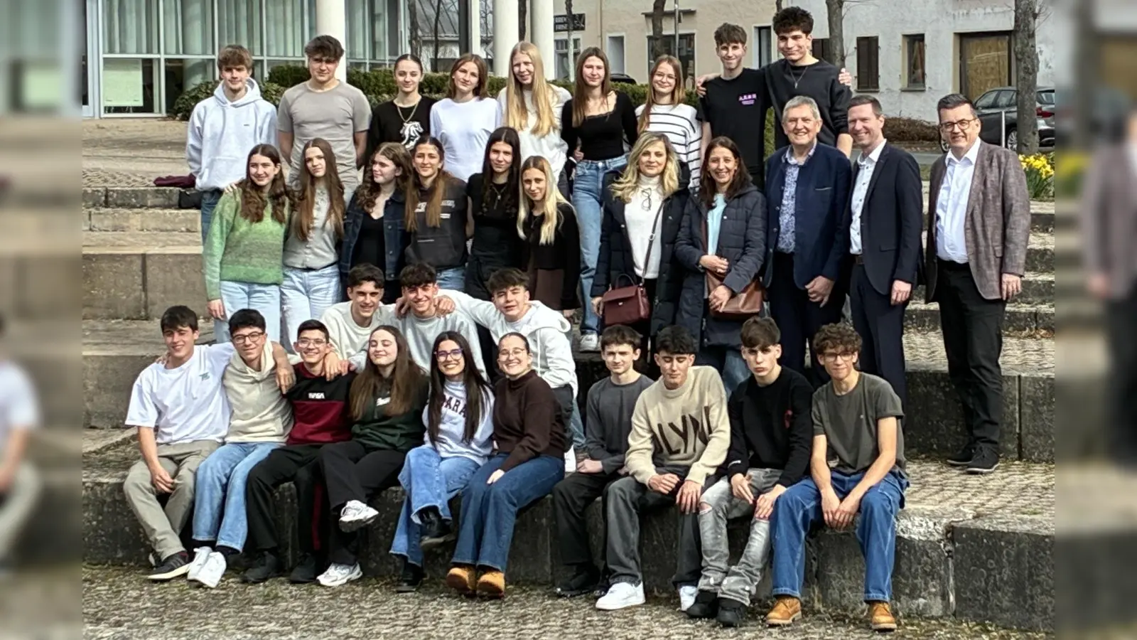 Schüleraustausch am Landratsamt Bayreuth. (Bild: Karen Görner-Gütling)