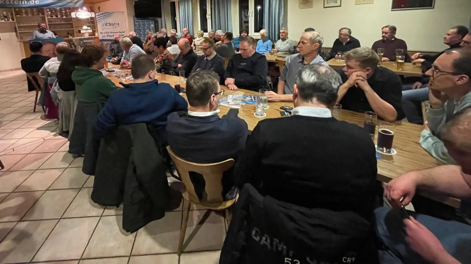 Die CSU Parkstein lud zum Wahlkampfabend ein. (Bild: Markus Scheidler-Diertl)