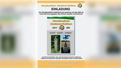 Einladung zur Vorstellung Heft Nummer 4 HAK Waldthurn. (Bild: Rudolf Meißner)