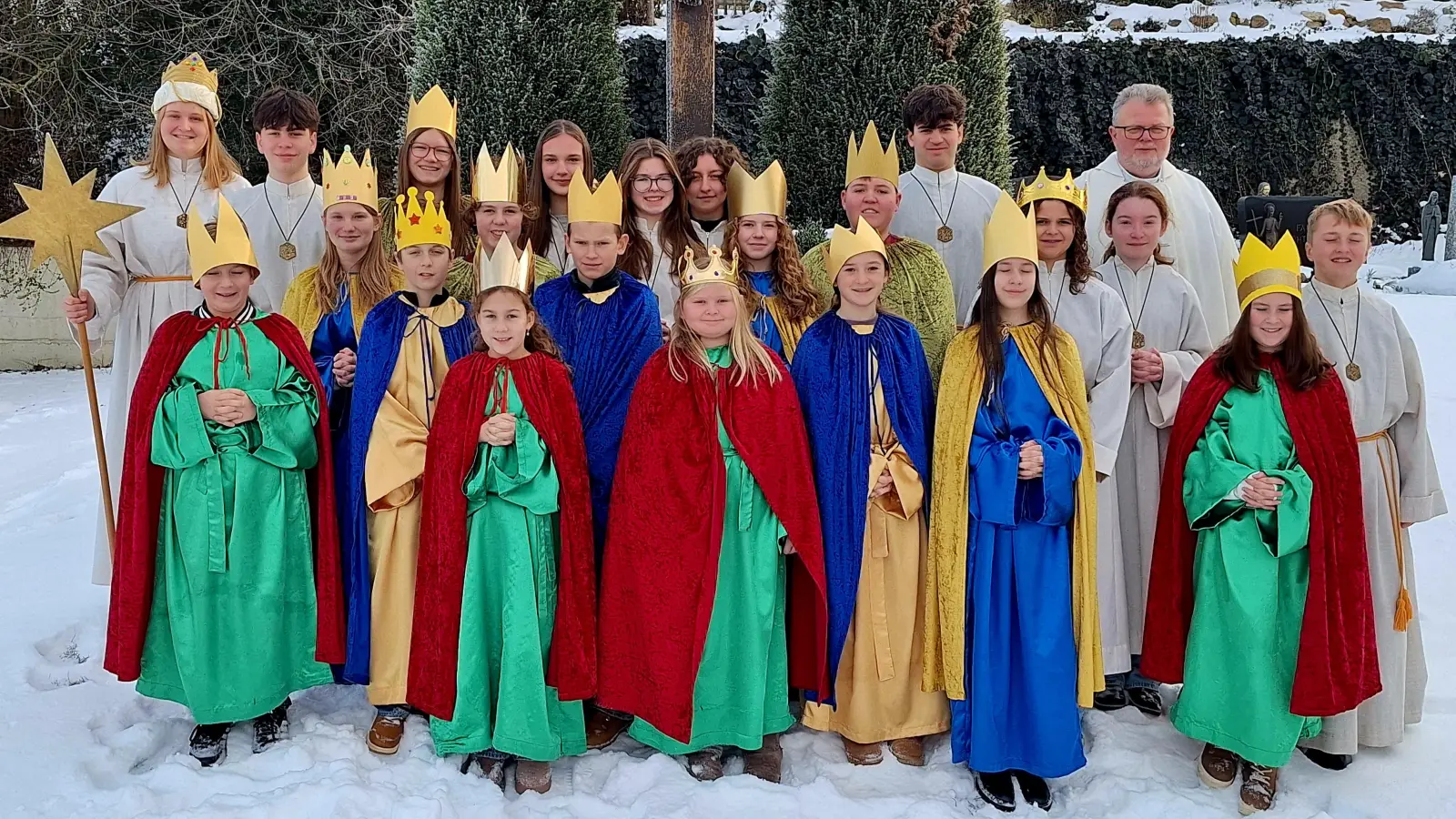 Die Paulsdorfer Sternsinger sammelten 1466,95€. (Bild: Verena Raps)