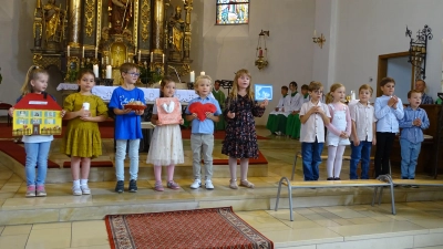 Neunkirchener Vorschulkinder gestalten ihren Abschlussgottesdienst (Bild: Lydia Hofmann)