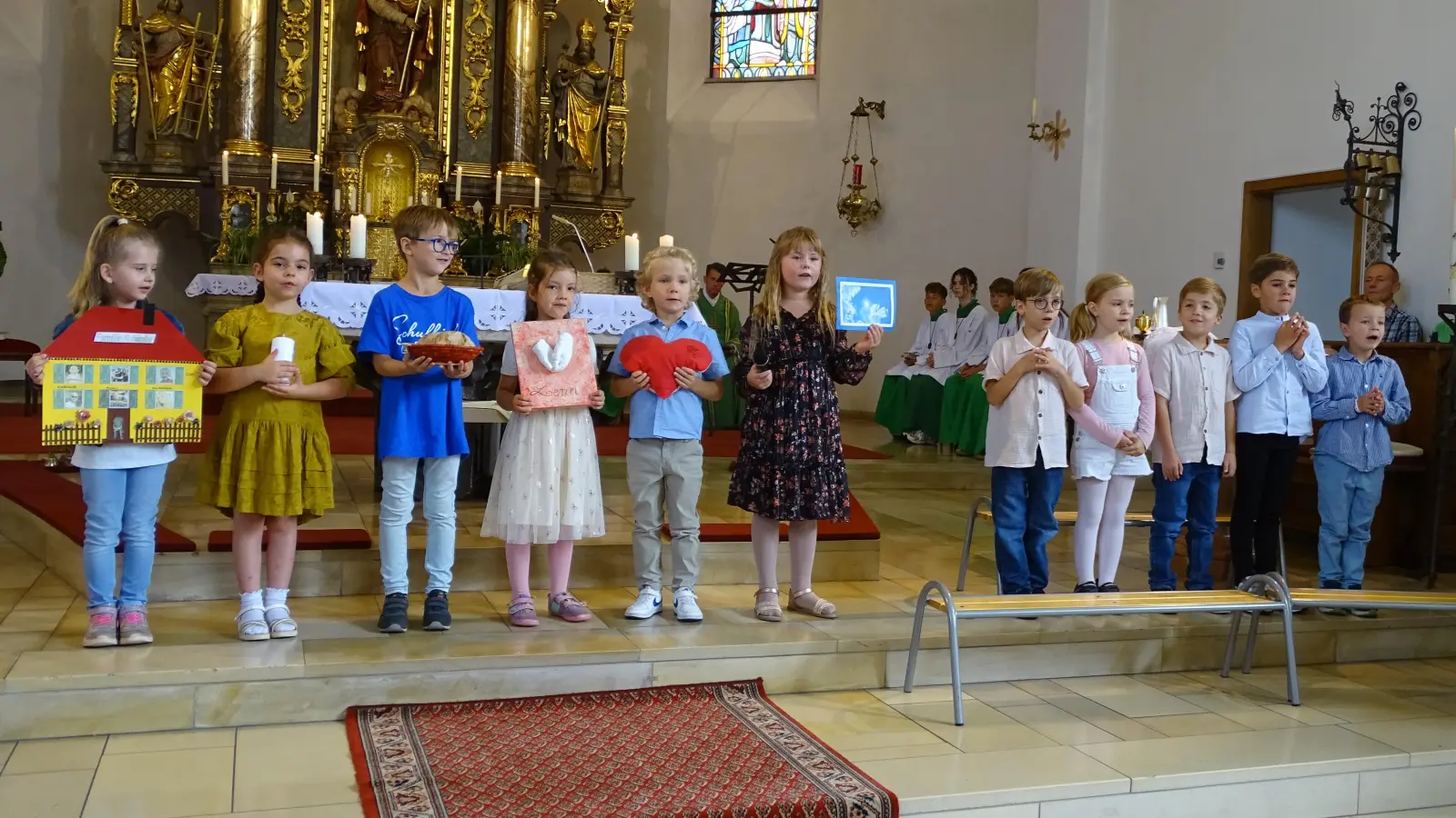 Neunkirchener Vorschulkinder gestalten ihren Abschlussgottesdienst (Bild: Lydia Hofmann)