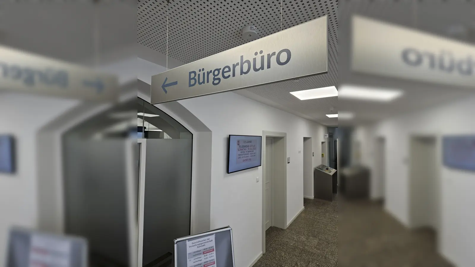 Das Bürgerbüro ist am Tag nach der Kommunalwahl geschlossen.  (Bild: Carolin Böckl Verwaltungsgem. Kemnath)