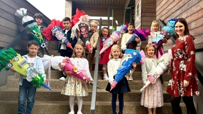 Schulanfänger Grundschule Altendorf (Bild: Janine Siml)