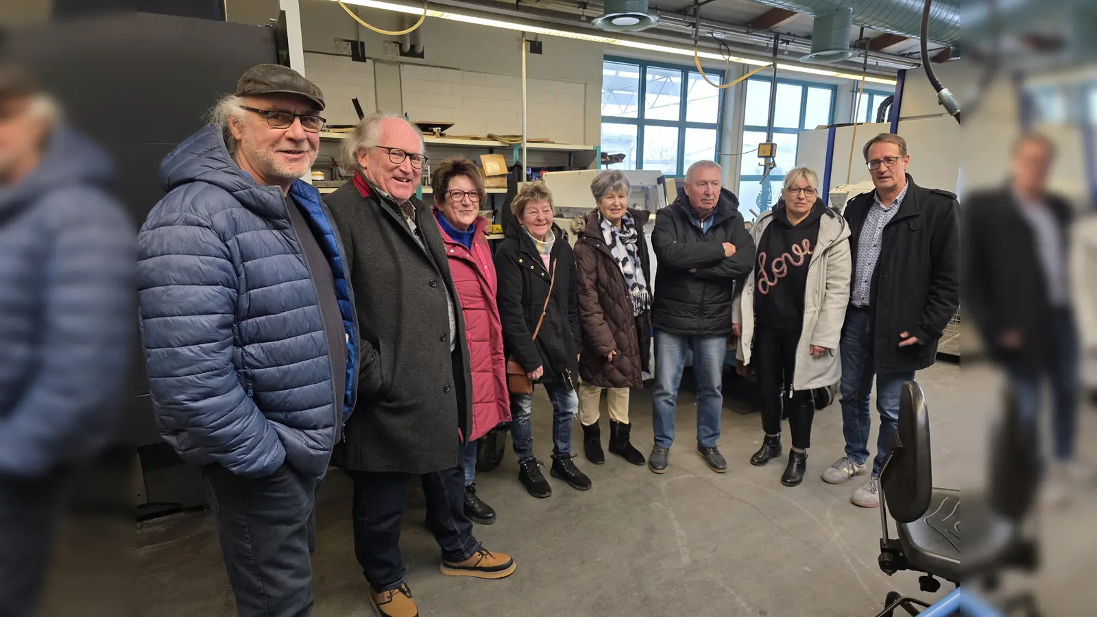 SPD Ortsverein und Stadtratsfraktion bei den Jura Werkstätten (Bild: Bettina Moser)