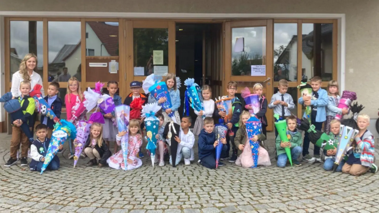 Die 1. Klasse der Josef-Voit-Grundschule Freihung  (Bild: Annalena Lotter)