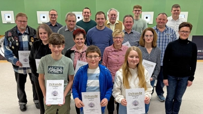 Die Vereinsmeister 2026 der SG 1898 Thumsenreuth. (Bild: Andreas Heinz)