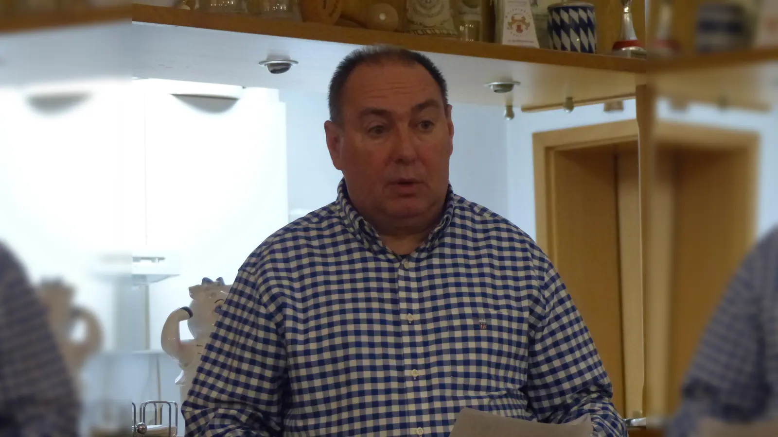 Schützenmeister Holger Hennig (Bild) freute sich bei der Jahreshauptversammlung der Kastler Schützen über die Annahme der neuen Vereinssatzung der der neuen Geschäftsordnung (Bild: Josef Piehler)