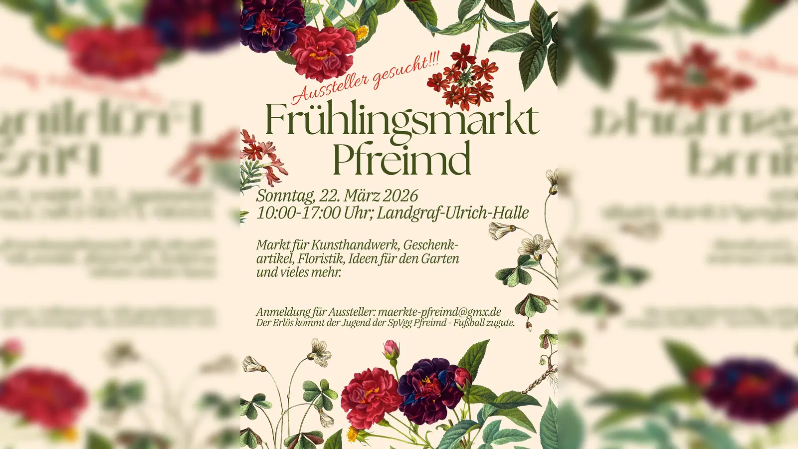 Frühlingsmarkt in Pfreimd. (Bild: Christian Tröster)