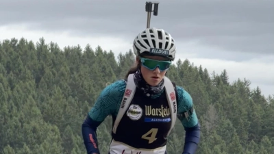 Merle Uschold beim Biathlon-Deutschlandpokal in Willingen. (Bild: Wolfgang Uschold)