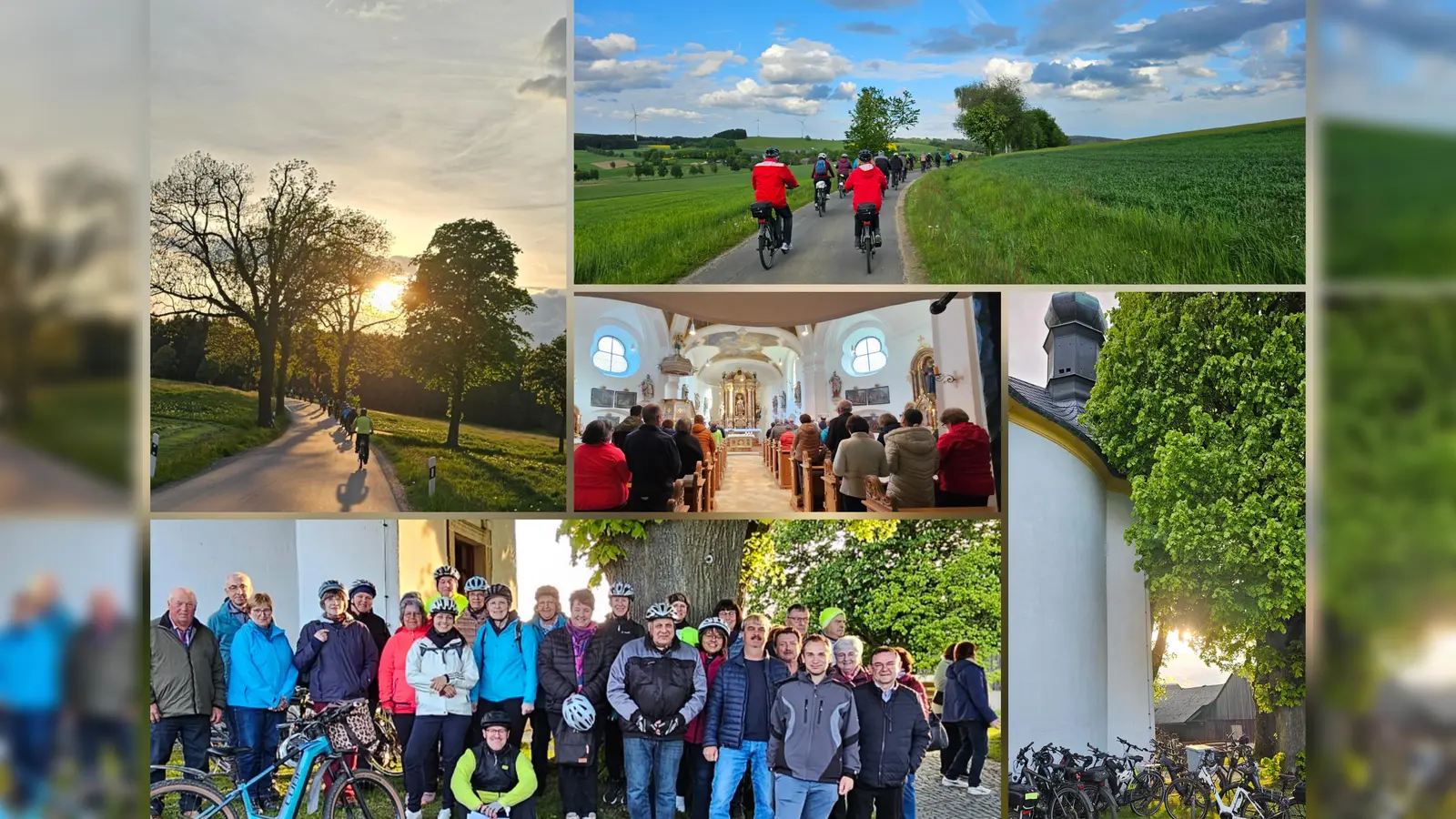 Erste Radler-Maiandacht der KLB Schwarzenbach (Bild: Marion Mark)