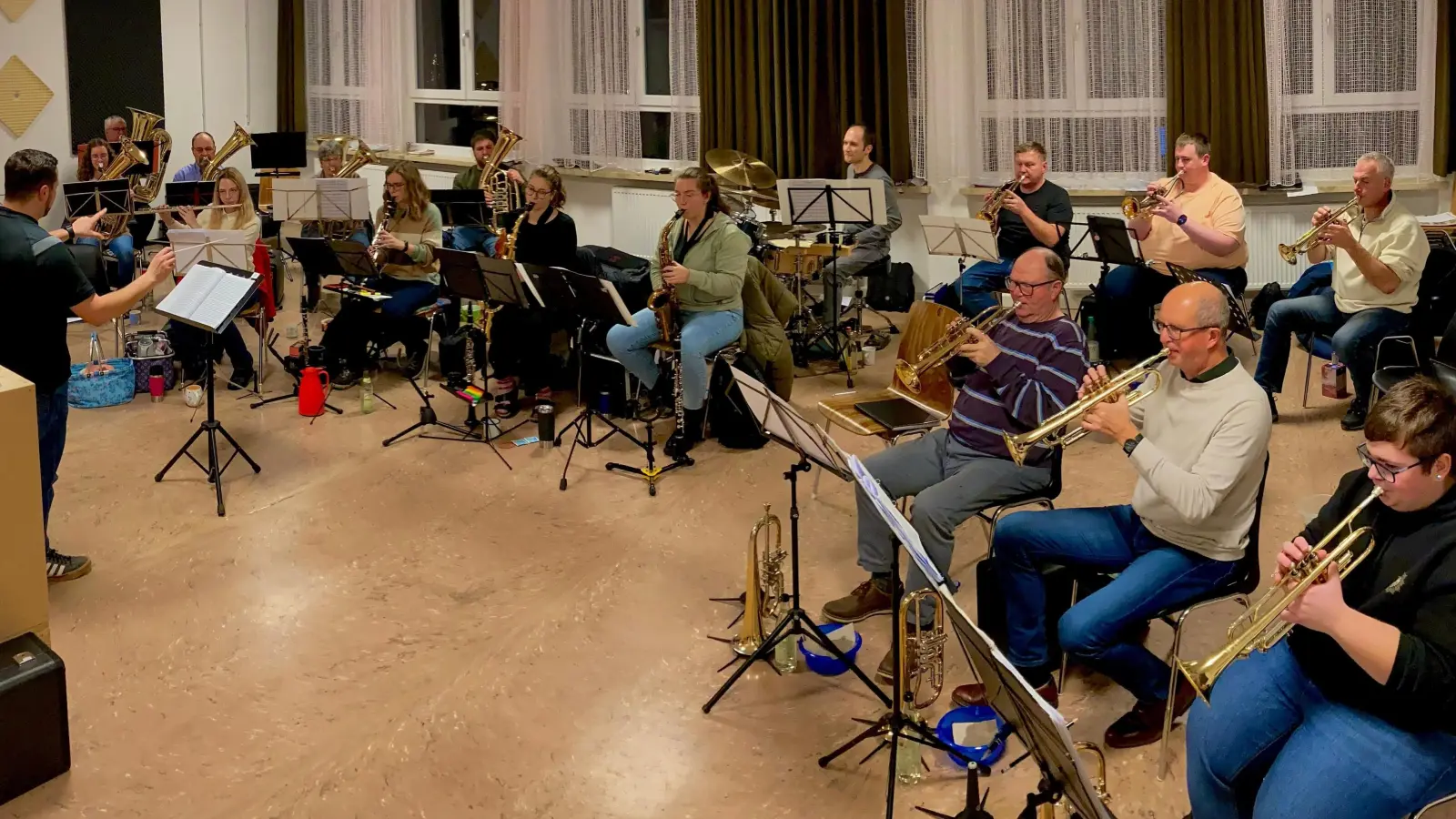 Die Stadtkapelle bei der Probe. (Archivbild: Elena Rodler)