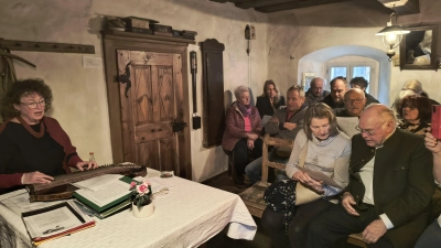Wenn Evi Strehl am Goglhof ist, wird erzählt, musiziert und gesungen.  (Bild: Elfriede Winter )
