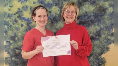 M. Gehret und Susanne Wagner (Leitung Hospiz) (Bild: Andrea Storch-Mayerhofer)