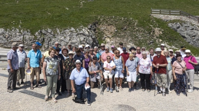 Gruppenfoto auf der Schafbergspitze. (Bild: Gerhard Weber)