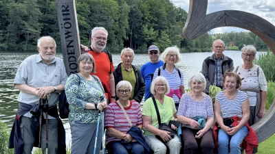 Fototermin nach einer Wanderung mit Herz. (Bild: Lutz Hengge)