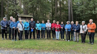 Alle Teilnehmer beim Frühstückswalking (Bild: Wolfgang Graser)