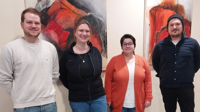 Die Kirwaleit Weißenbrunn bei der Übergabe. (Bild: Torsten Sariaydin)