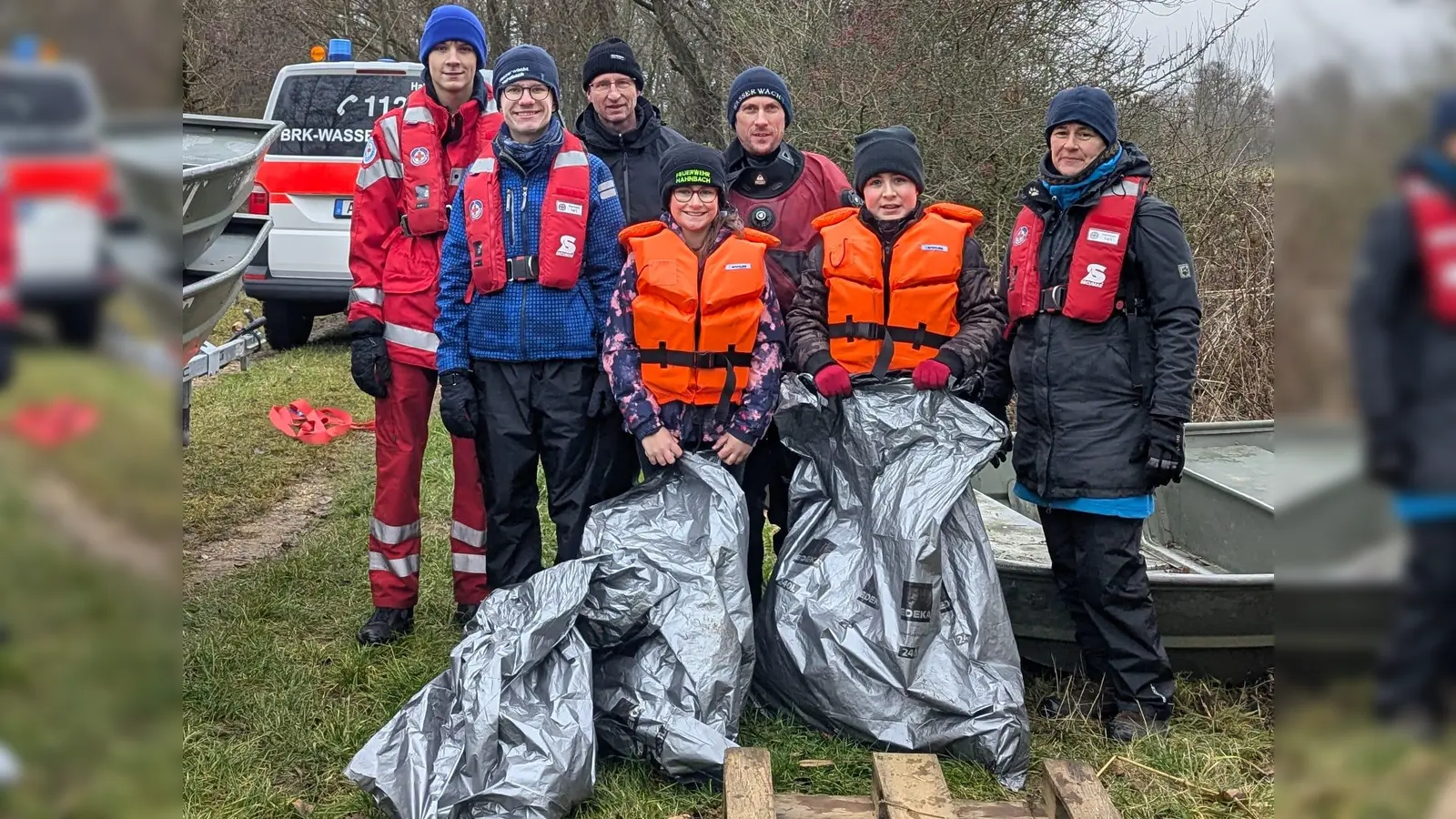 WW Hahnbach mit dem gesammelten Müll. (Bild: Benedikt Heisig)