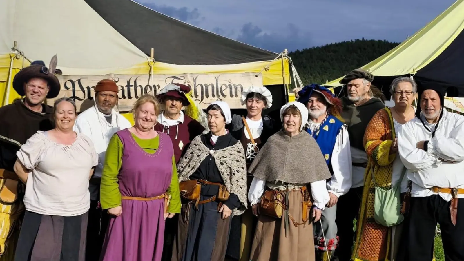 Lagergruppe des Fähnleins. (Bild: Reinhard Seidler)