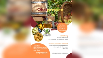 Obstpresse in Betrieb (Bild: Maria Treiber)