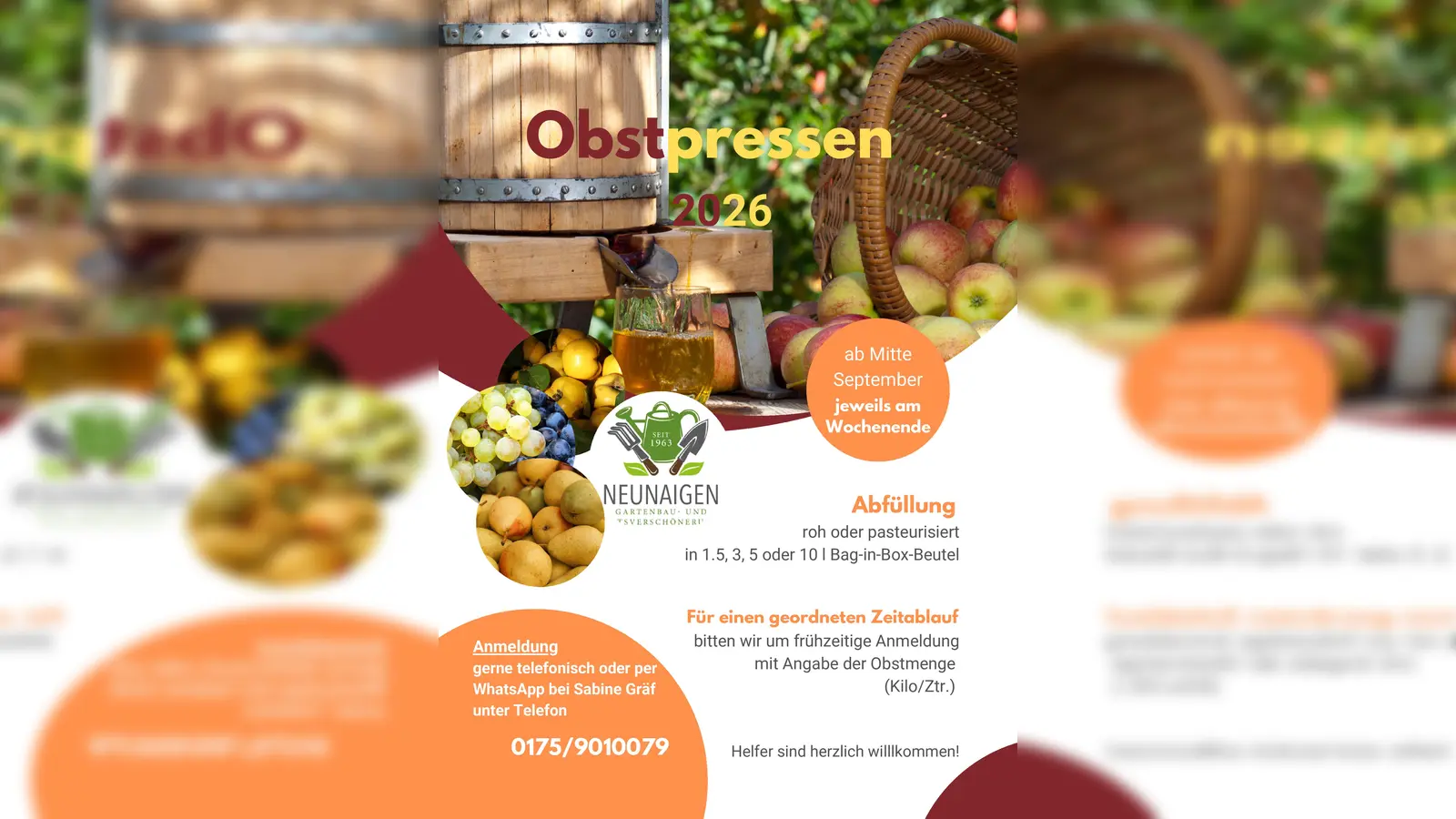 Obstpresse in Betrieb (Bild: Maria Treiber)