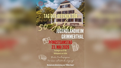 Plakat 50 Jahre Jugendlandheim Grimmerthal (Bild: Steffi Hollweck)