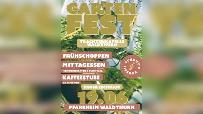 Flyer, Gartenfest, Trachtenkapelle Waldthurn (Bild: Julian Bauer)