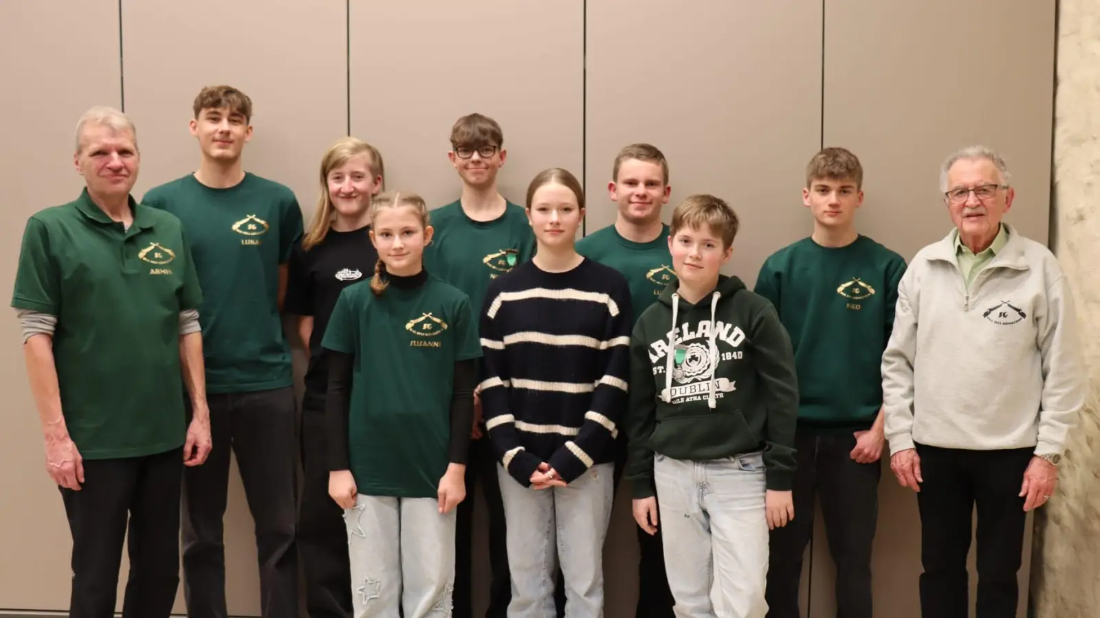 Nicht nur stark an der Königsproklamation vertreten - auch jede Woche beim Training: unsere Schützenjugend. (Bild: Elke Stadter)