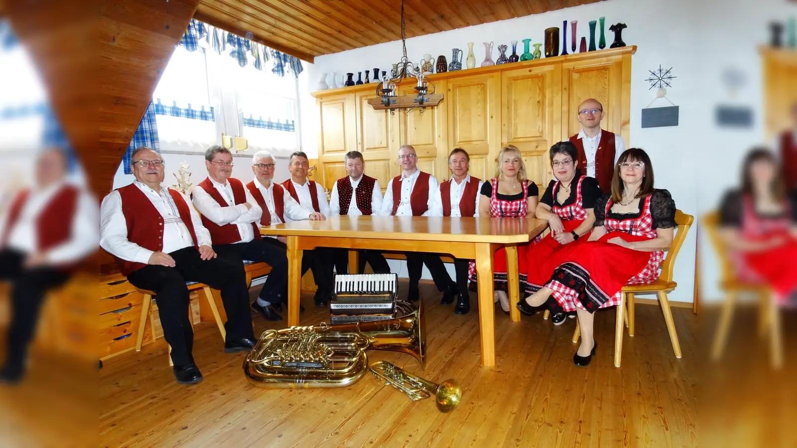 Die Störnsteiner-Blasmusik freut sich mit ihren Melodien auf die Störnsteiner Serenade. (Bild: Michaela Schuller)