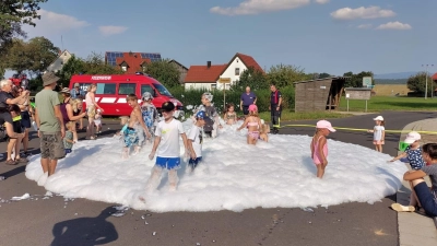 Schaumteppich in Mammersreuth. (Bild: Stefanie Siller)